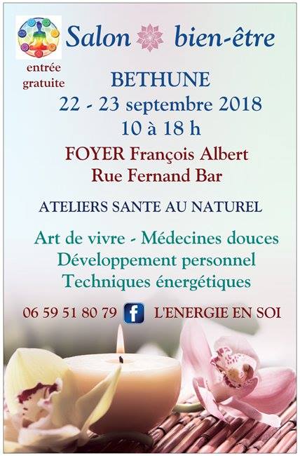 Salon Bien-être – BETHUNE le 22 et 23 Septembre 2018